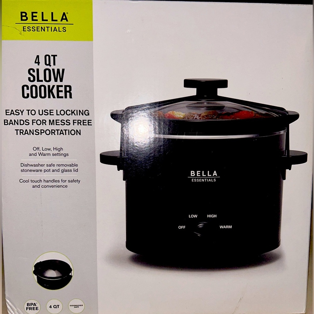 Bella Essentials 4 QT Slow Cooker